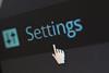 Online settings screen