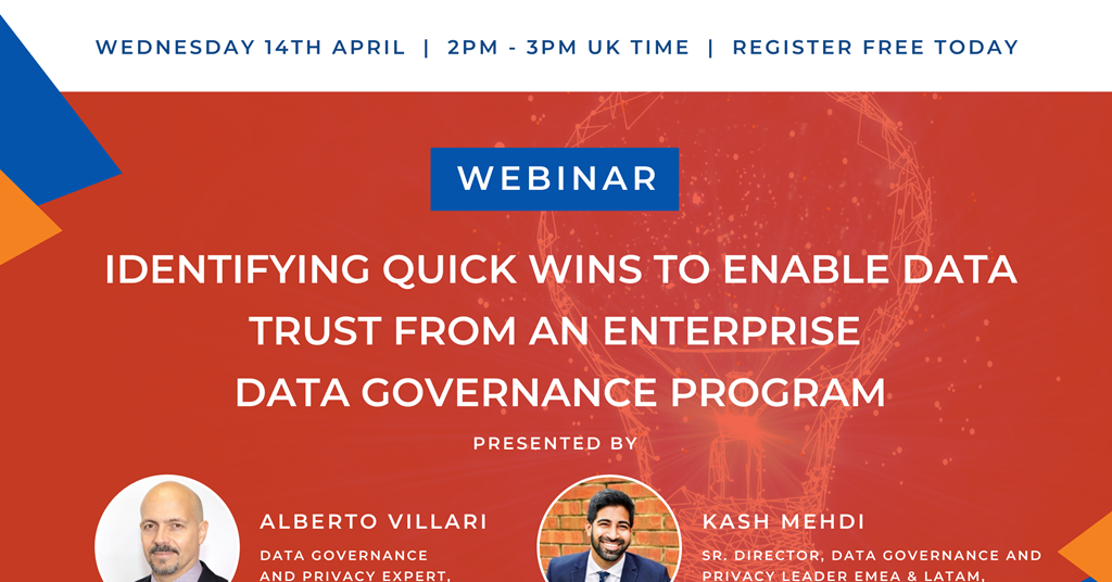 Identifying quick wins to enable data trust from an enterprise data ...