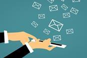 Direct email marketing through mobile device