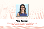 Allie Renison Director and Former UK Government Business and Trade Policy Advisor, SEC Newgate UK