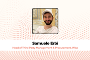 Samuele Erbì, Head of Third Party Management & Procurement, Wise