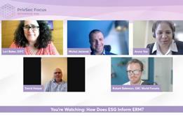 How Does ESG Inform ERM