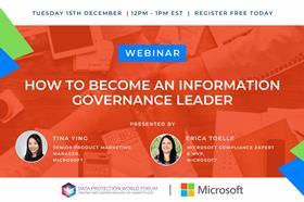 How to become an information governance leader