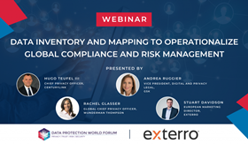 Data Inventory and Mapping to Operationalize Global Compliance and Risk Management