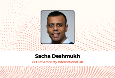 Sacha Deshmukh CEO of Amnesty International UK