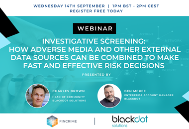 Investigative screening: How adverse media and other external data sources can be combined to make fast and effective risk decisions