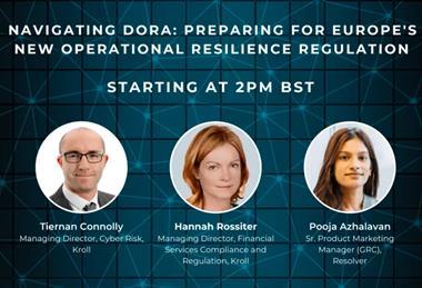 WEBINAR - Navigating DORA Preparing for Europe's New Operational Resilience Regulation