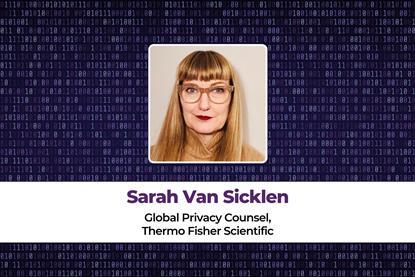 Sarah Van Sicklen Global Privacy Counsel, Thermo Fisher Scientific