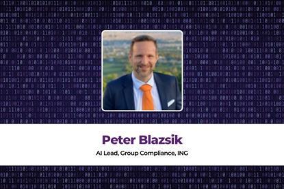 Peter Blazsik AI Lead, Group Compliance, ING