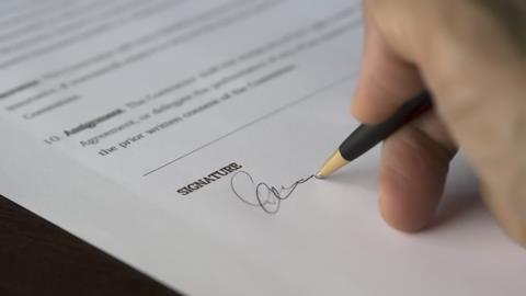 Consent and signing contracts
