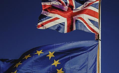 EU and UK Flag