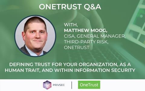 Defining trust for your organization, as a human trait, and within information security