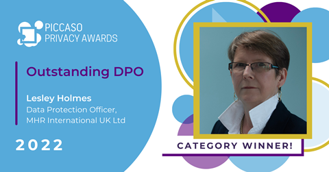 Outstanding DPO Lesley Holmes