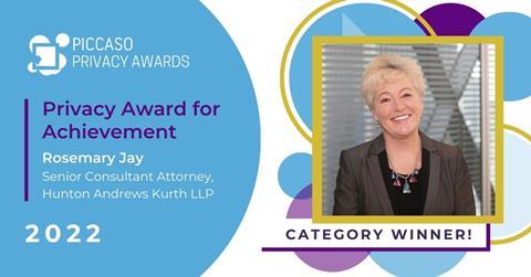 Privacy Award for Achievement - Rosemary Jay
