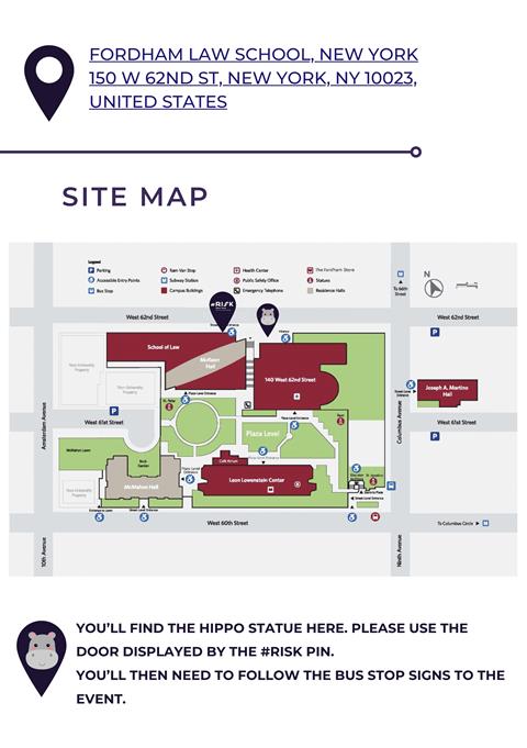 RISK NEW YORK Fordham Law sCHOOL sITE map