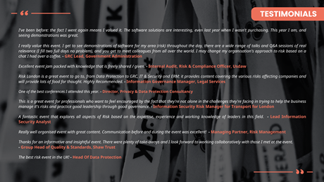 #RISK Europe 2025 Testimonials